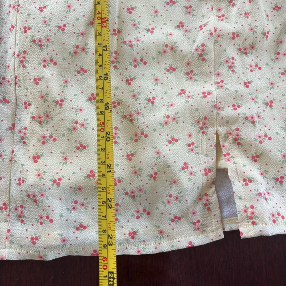 Princess Polly Cream Mini Dress with Pink Floral Print NWT - Picture 6 of 6